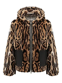 Reversible Select Shearling Lamb Hooded Jacket