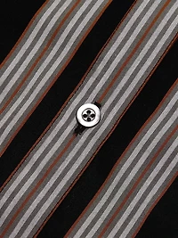Abby Striped Cotton Poplin Tie-Waist Shirtdress