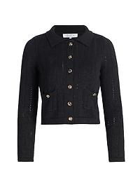 Nanette Open-Knit Cotton-Cashmere Cardigan