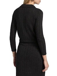 Nanette Open-Knit Cotton-Cashmere Cardigan