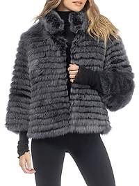Toscana Shearling Lamb Layered Jacket