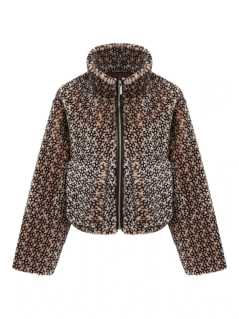 Select Shearling Lamb Insignia Zip Jacket