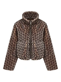 Select Shearling Lamb Insignia Zip Jacket