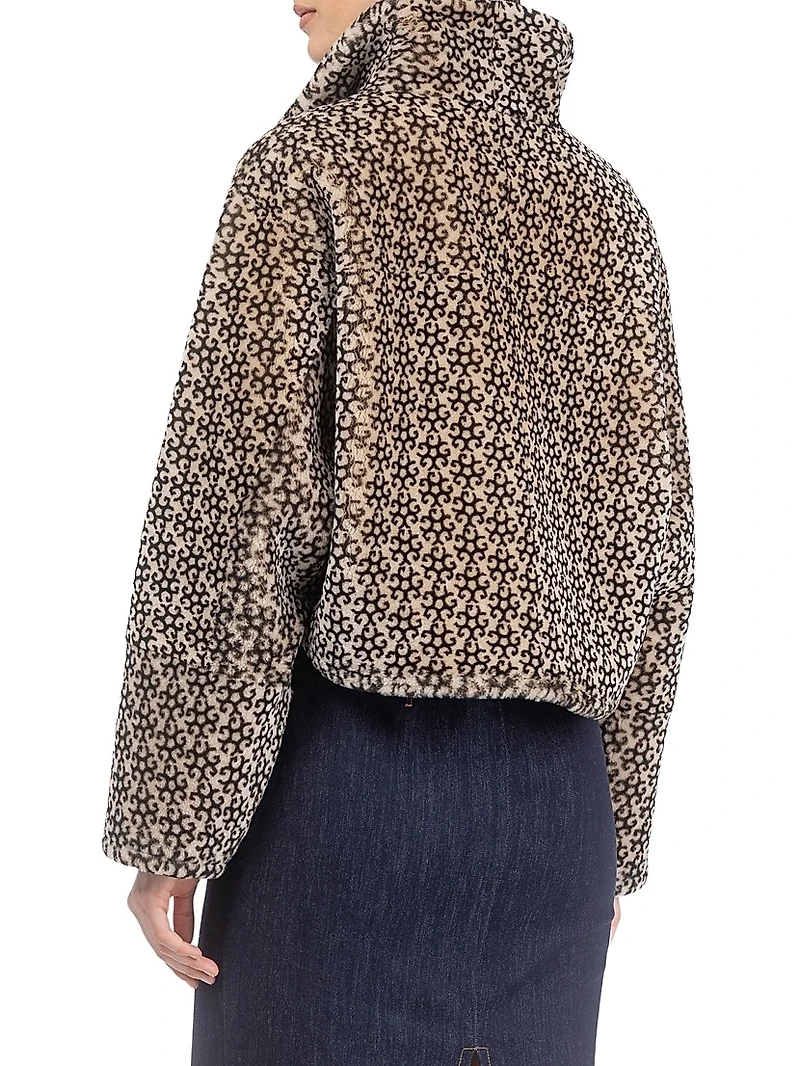 Select Shearling Lamb Insignia Zip Jacket