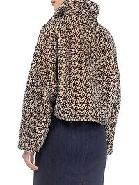 Select Shearling Lamb Insignia Zip Jacket