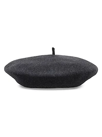 Wool Beret with Precious Detail