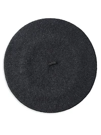 Wool Beret with Precious Detail