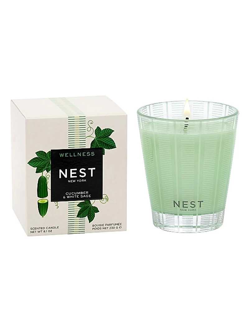 Cucumber & White Sage Scented Candle