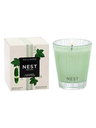 Cucumber & White Sage Scented Candle