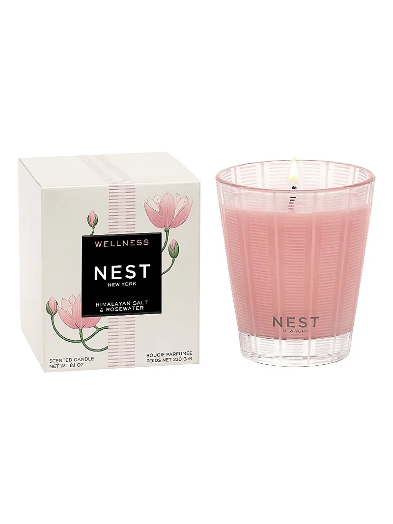 Himalayan Salt & Rosewater Scented Candle