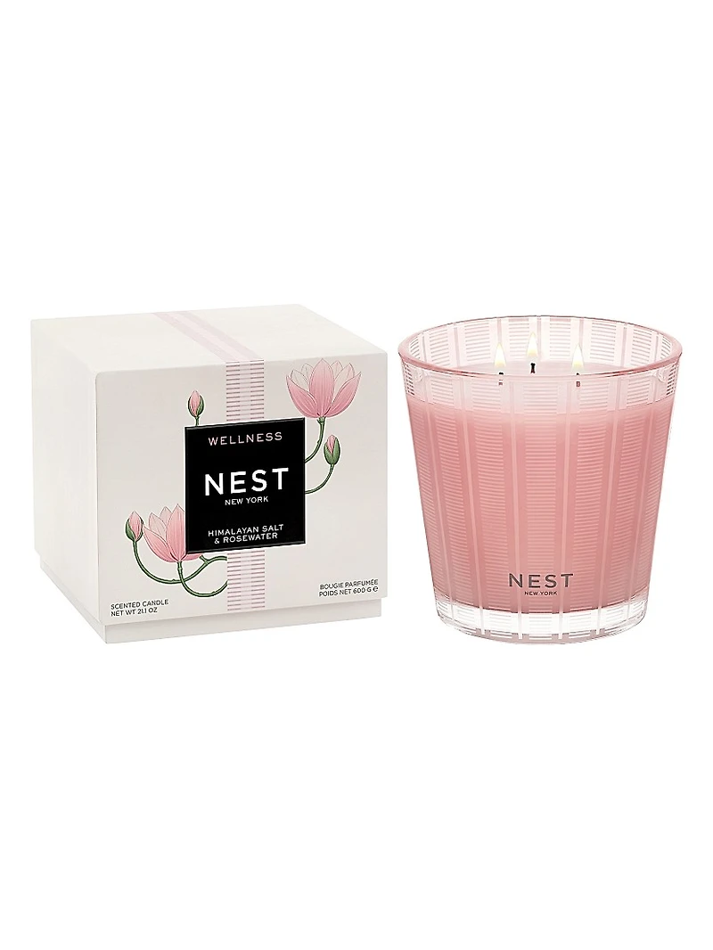 Himalayan Salt & Rosewater Scented Candle