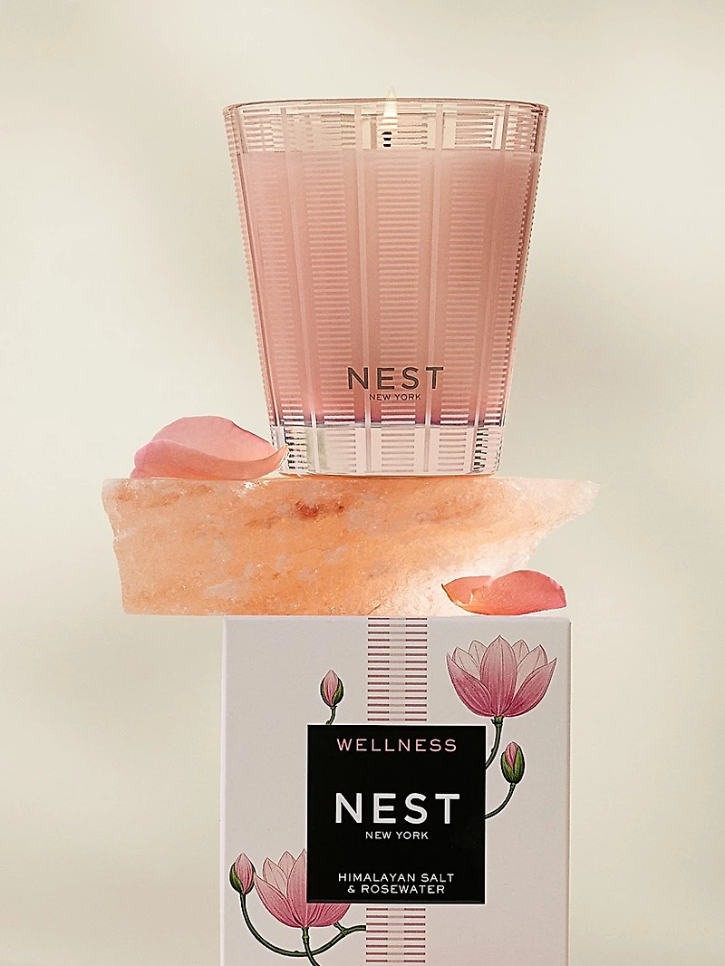 Himalayan Salt & Rosewater Scented Candle