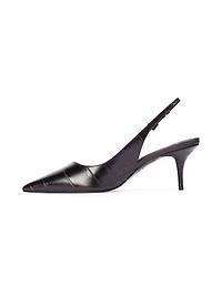Branca 65MM Croc Slingback Pumps