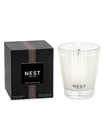 Rose Noir & Oud Scented Candle