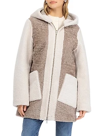 Reversible Shearling Lamb Zip Parka