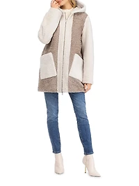 Reversible Shearling Lamb Zip Parka