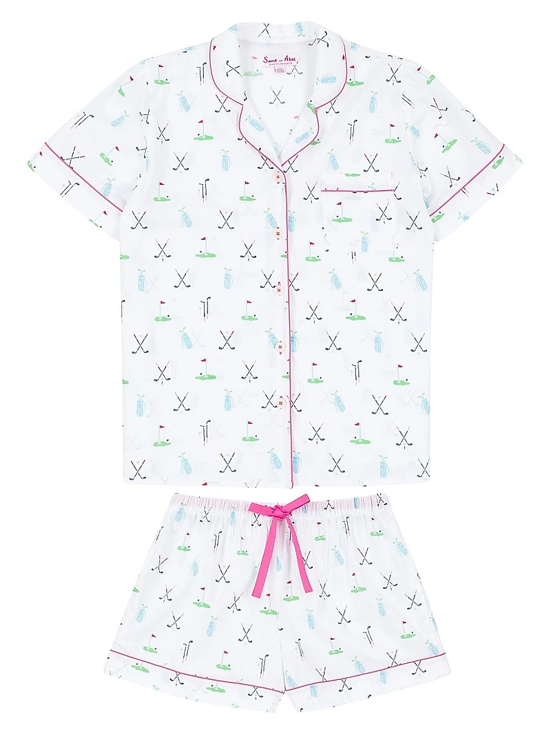 Women's Golf Short Pajama Set