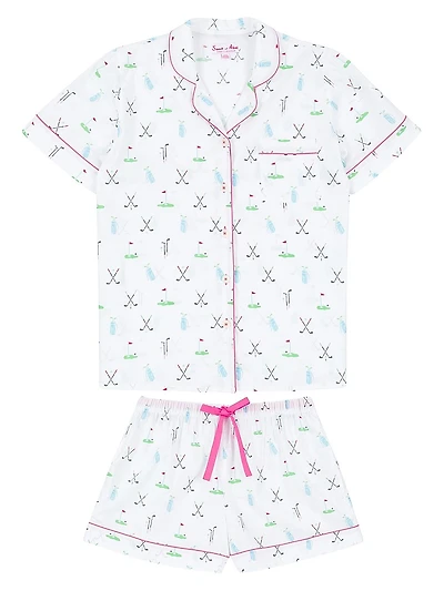 Women's Golf Short Pajama Set