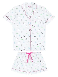 Women's Golf Short Pajama Set