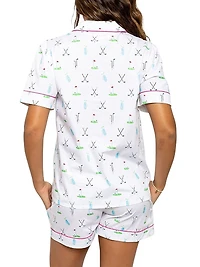Women's Golf Short Pajama Set