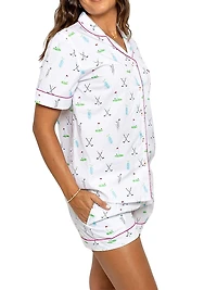 Women's Golf Short Pajama Set