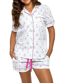 Women's Golf Short Pajama Set