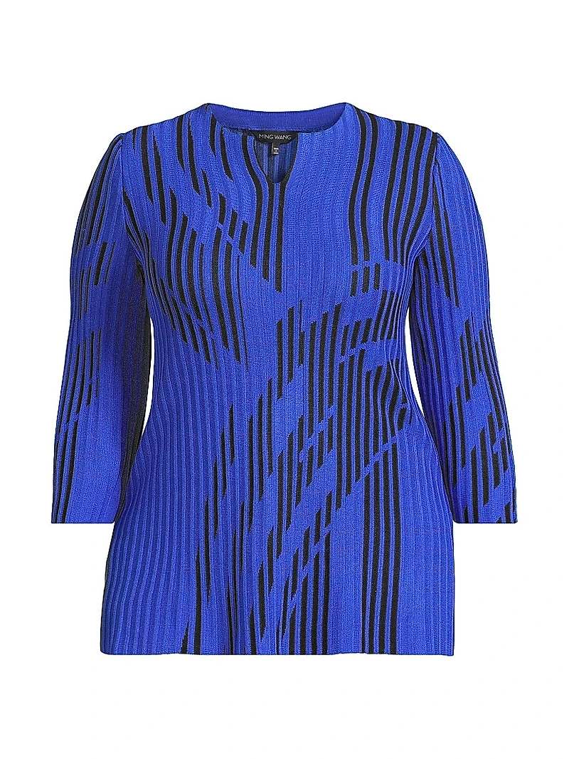 Plus Two-Toned Tunic Top