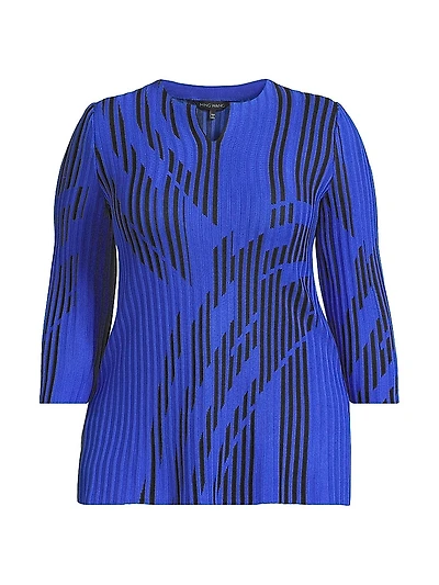 Plus Two-Toned Tunic Top