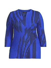 Plus Two-Toned Tunic Top