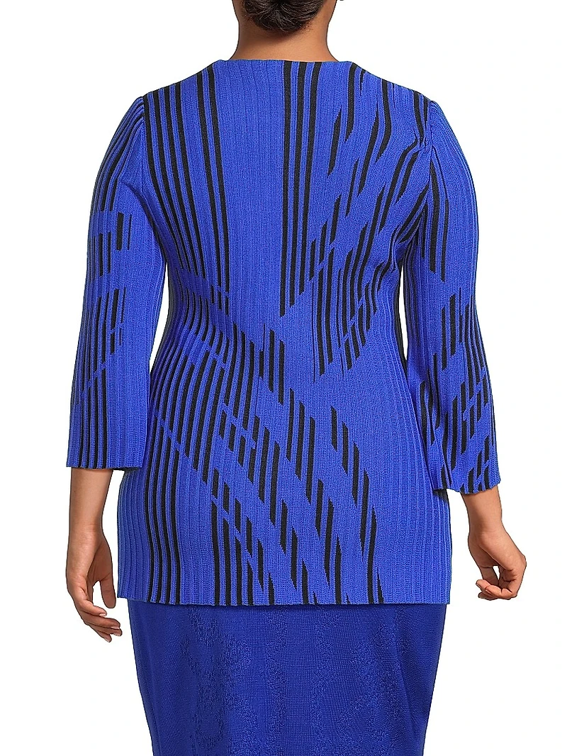 Plus Two-Toned Tunic Top