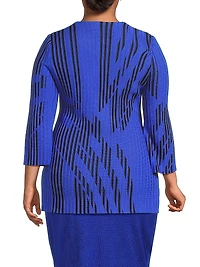 Plus Two-Toned Tunic Top