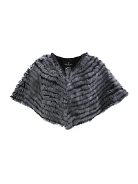 Toscana Shearling Lamb Layered Capelet