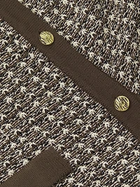 Plus Tweed-Knit Tailored-Fit Jacket