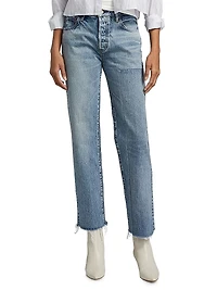 Clarksville High-Rise Straight-Leg Jeans