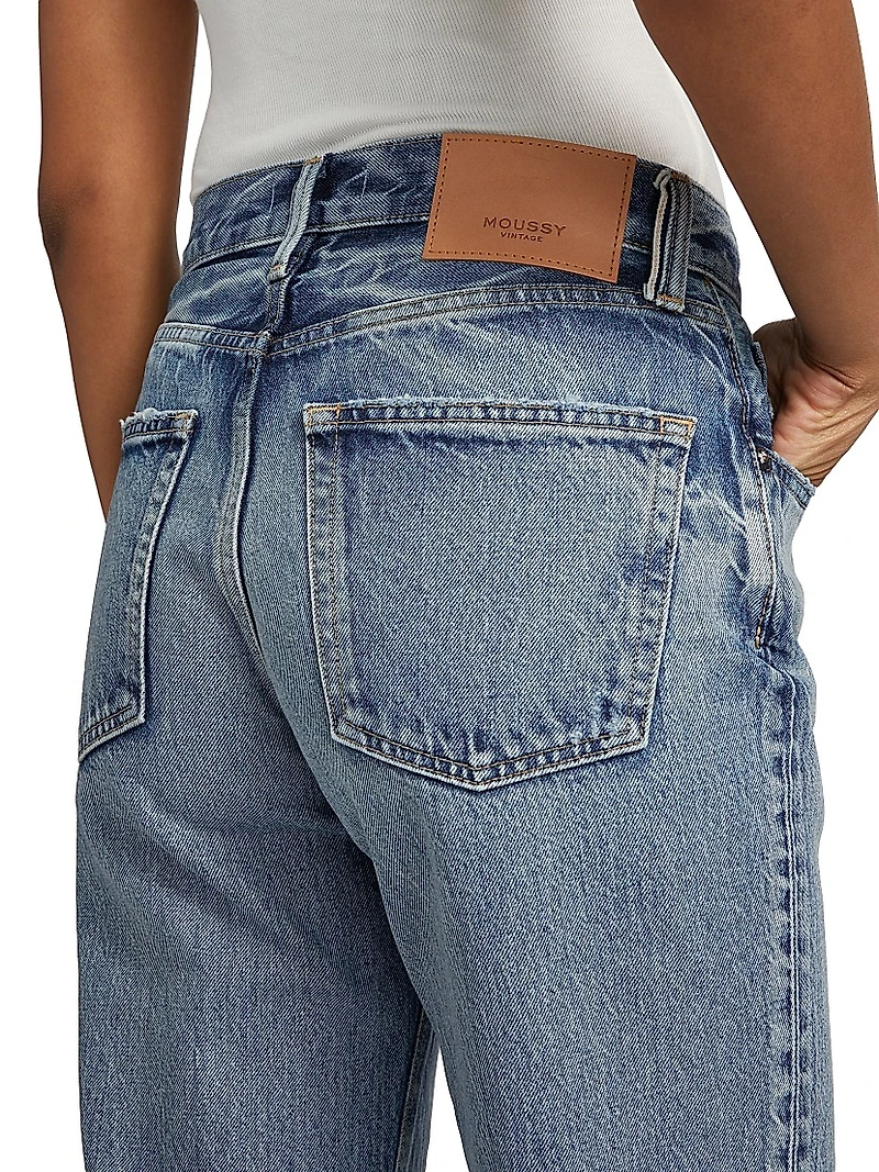 Clarksville High-Rise Straight-Leg Jeans