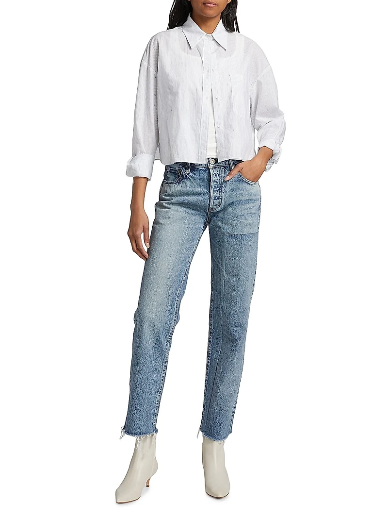 Clarksville High-Rise Straight-Leg Jeans