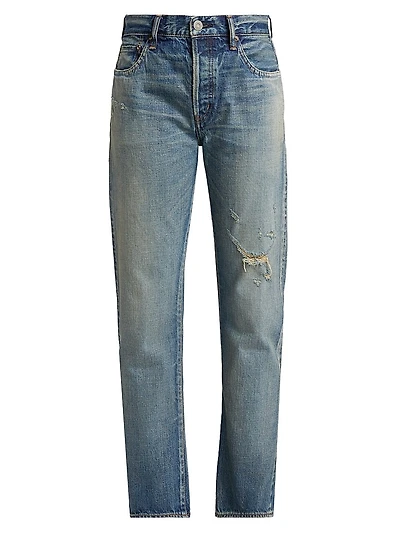 Showell Distressed Straight-Leg Jeans