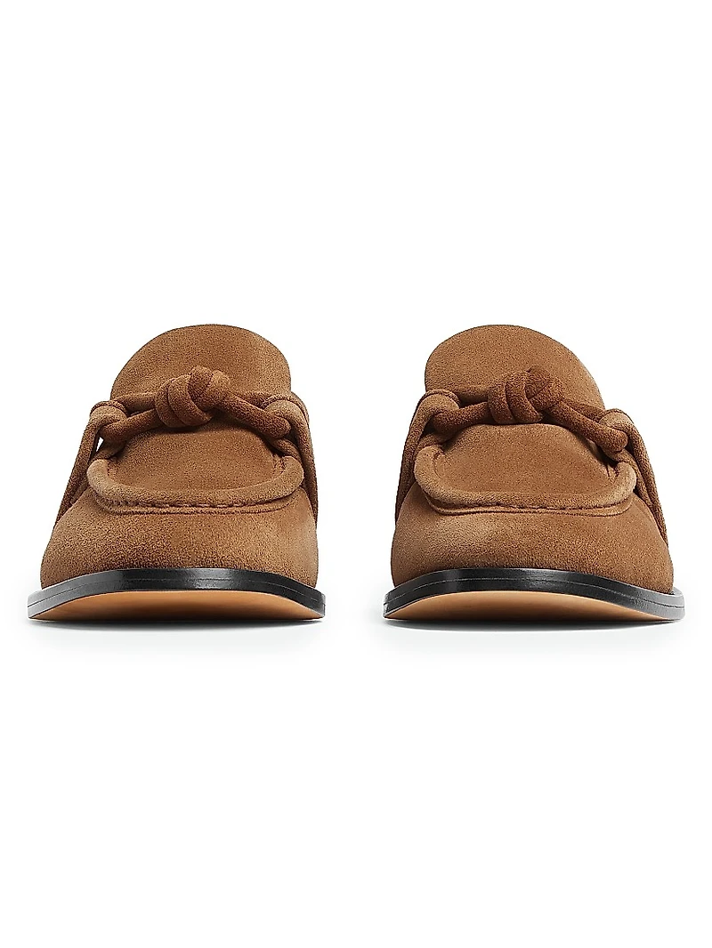 Astaire Shearling-Lined Suede Loafers