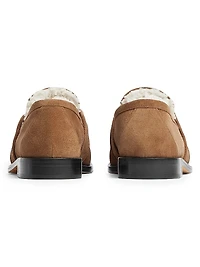 Astaire Shearling-Lined Suede Loafers