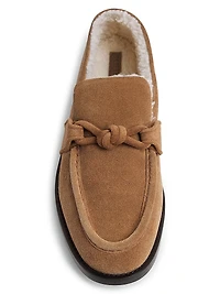 Astaire Shearling-Lined Suede Loafers