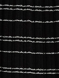 Contrast Striped Knit Miniskirt