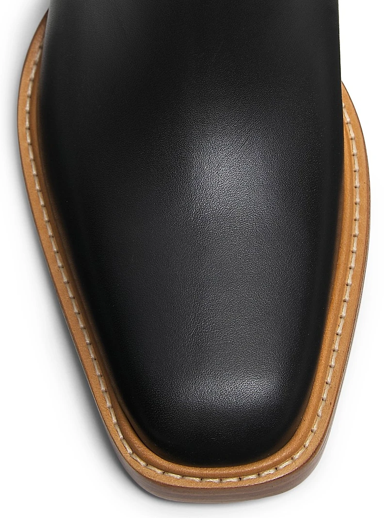 Nina Clasp 80MM Leather Boots