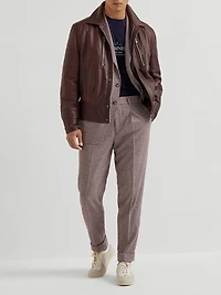 Wool, Cashmere and Silk Prince of Wales Deconstructed Cavallo Blazer