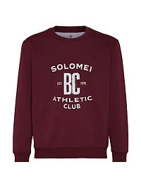 Techno Cotton French Terry Sweatshirt with Print