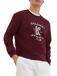 Techno Cotton French Terry Sweatshirt with Print