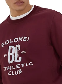 Techno Cotton French Terry Sweatshirt with Print