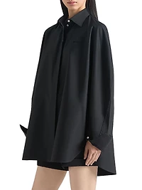 Shirt in Poplin with Embroidery