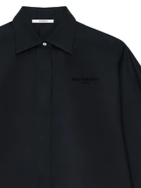 Shirt in Poplin with Embroidery