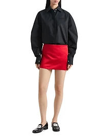 Shirt in Poplin with Embroidery