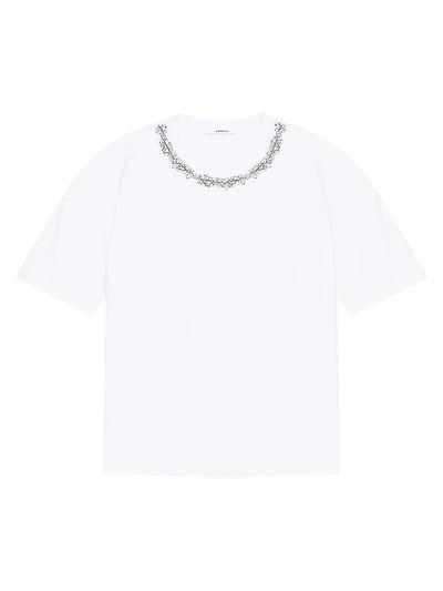 Boxy Fit T-Shirt Cotton with Crystals
